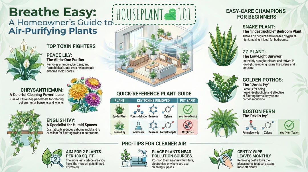 21 Best Air-Purifying Indoor Plants (NASA-Tested for Cleaner Air) 2025 edition