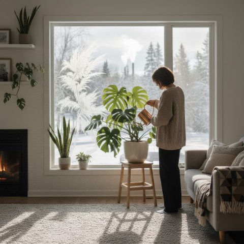 How to Water Houseplants in Winter