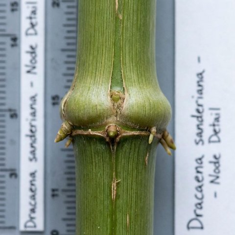 Macro shot of Lucky Bamboo node